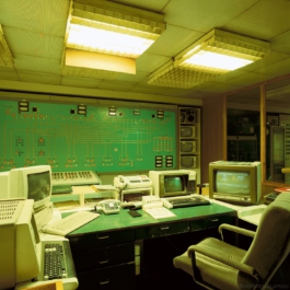 Leitwarte, Hauptsteuerung, Palast der Republik, Berlin, 1993